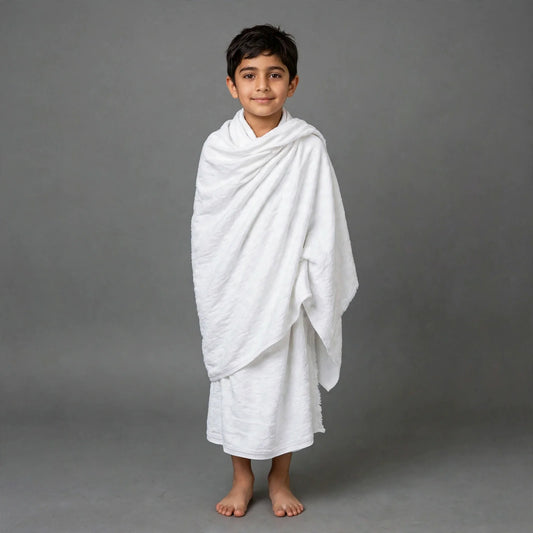 Kids Ihram Set. For Age 7 to 12 years- size 36x70 Inches